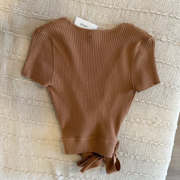 Wilfred all tied up sweater Short-sleeve wrap Savielle Sweater - Picture 4 of 4